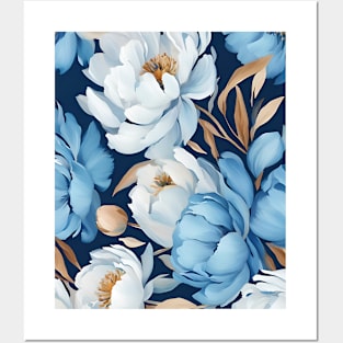 Blue Peonies for Mothers Day Posters and Art